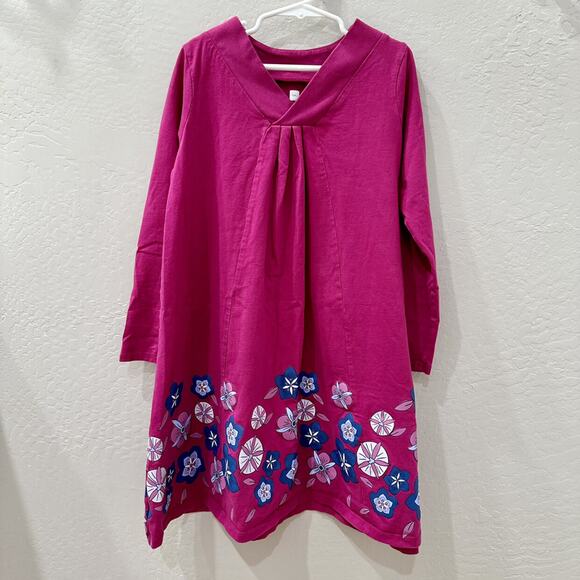 Tea Collection Water Lotus Trapeze Long Sleeve Dress - Picture 1 of 8